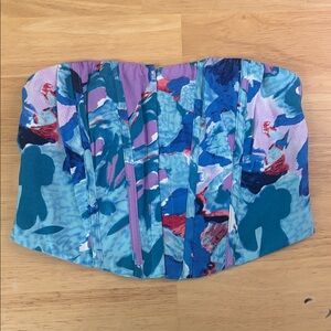 THATSSOFETCH Colorful Abstract Corset Top